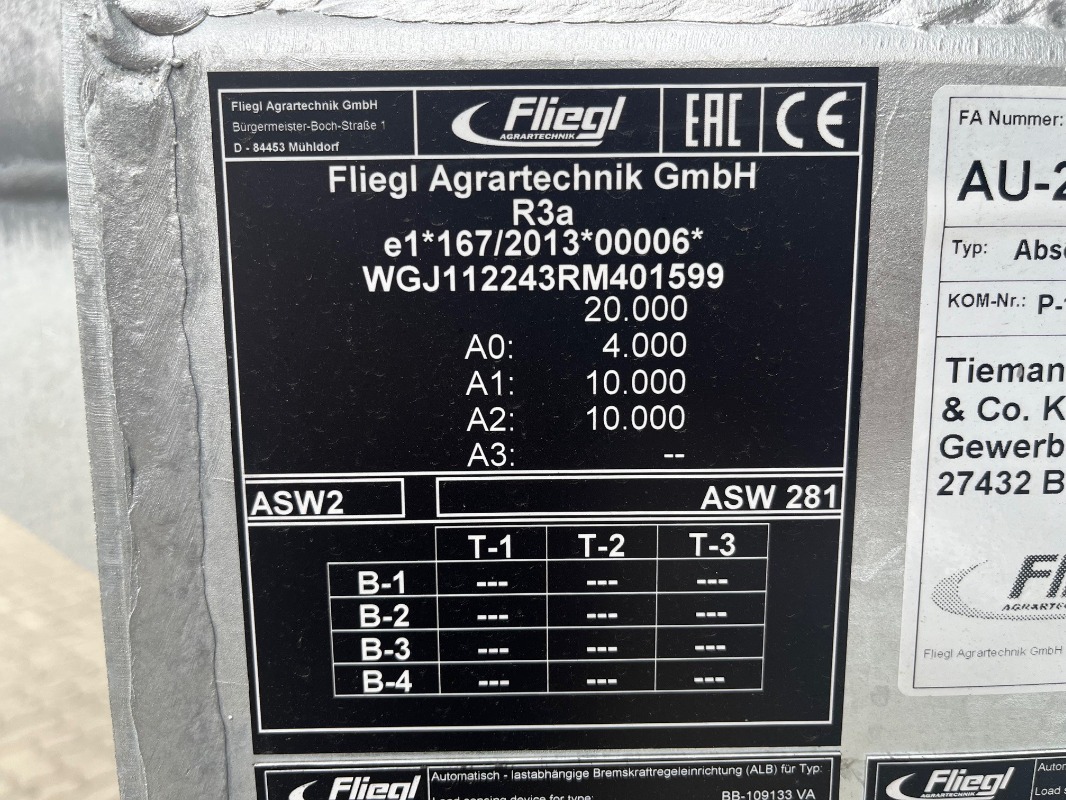 7. Bild für Fliegl ASW281 - K-Evolution GmbH in Sittensen