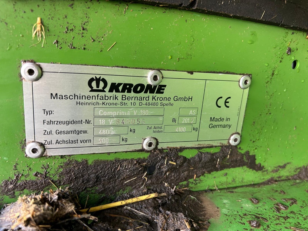 11. Image for Krone Comprima V 180 XC - K-Evolution GmbH in Sittensen