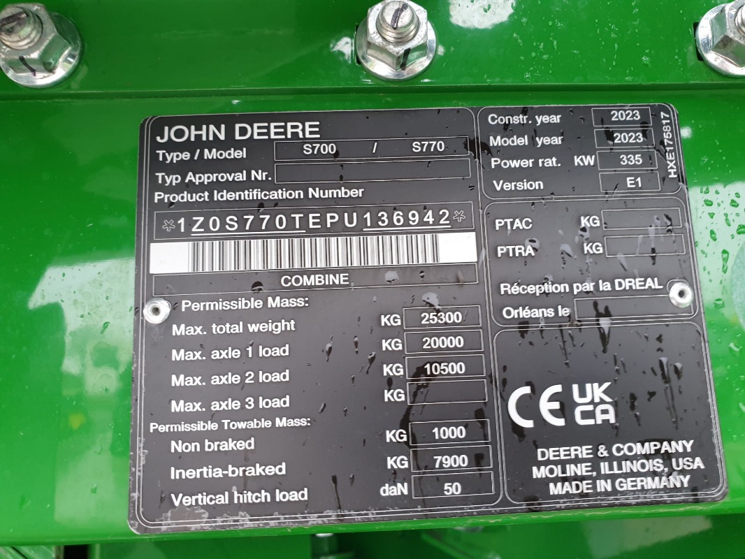 14. Image for John Deere S770 - K-Evolution GmbH in Sittensen