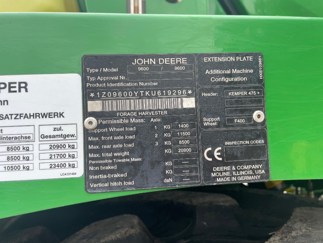 26. Bild für John Deere 9600i - K-Evolution GmbH in Sittensen